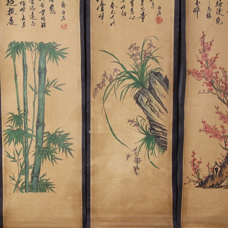 Chinese four retro painting