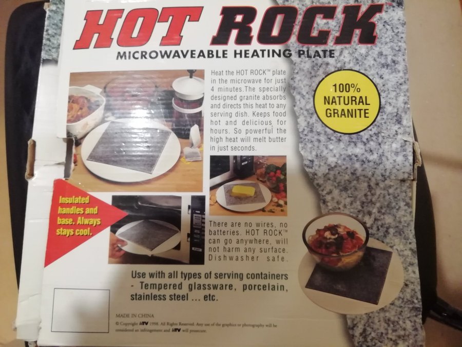 Retro Hot Rock Microwaveable Hot Plate