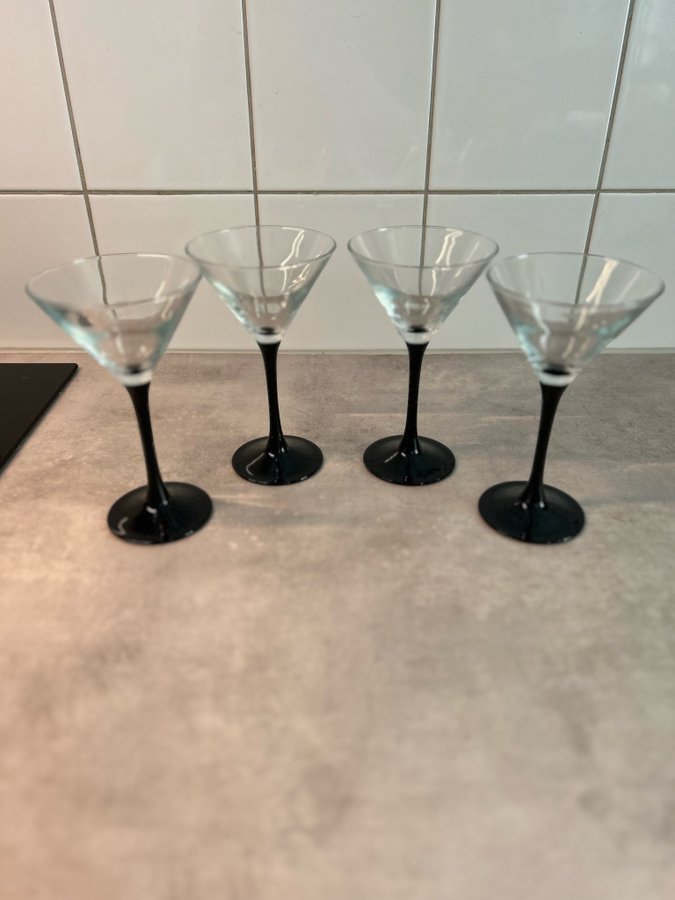 Luminarc France - cocktailglas - domino - svart - glas - bjudning - fest