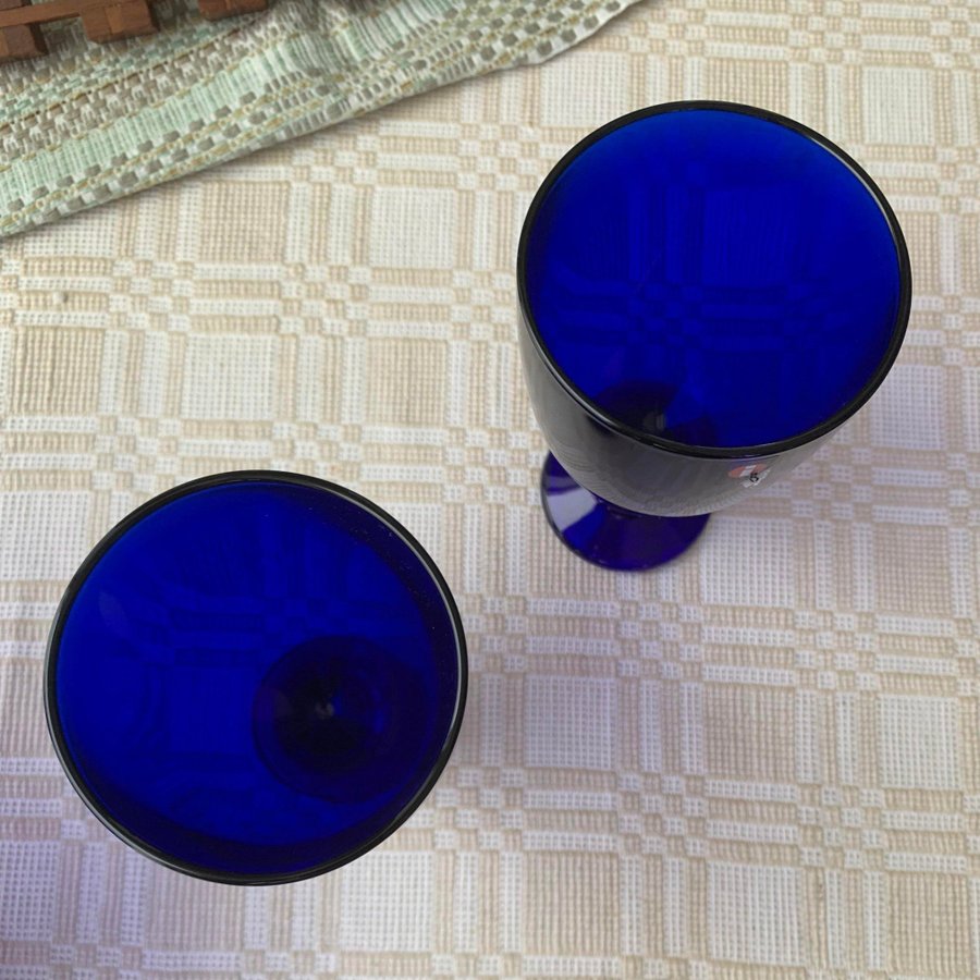 Iittala Verna Glas 22 cl 2 st koboltblå mörkblå - färg har utgått