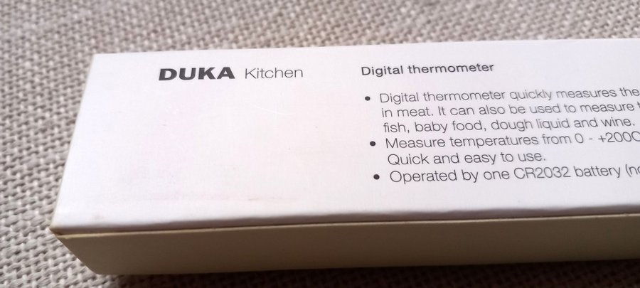 DUKA Kitchen Digital Termometer köks- stektermometer till ex. julskinka NY!