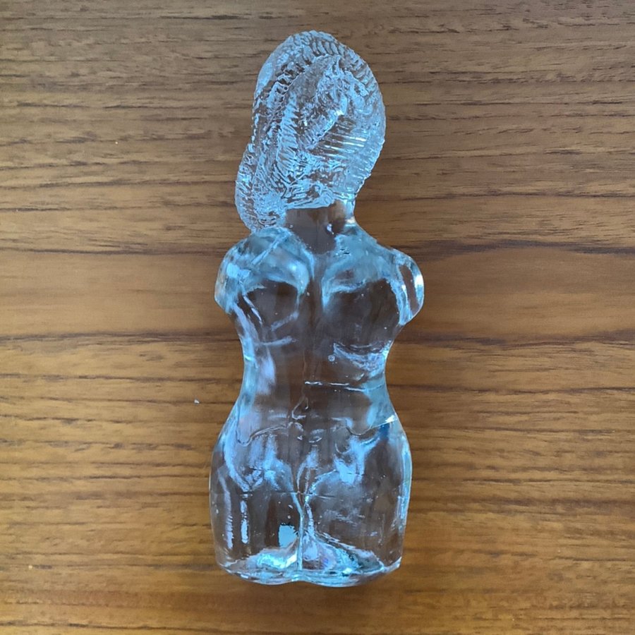 Kvinnokropp Uno Westerberg Pukeberg - figurin konstglas klarglas glas skulptur