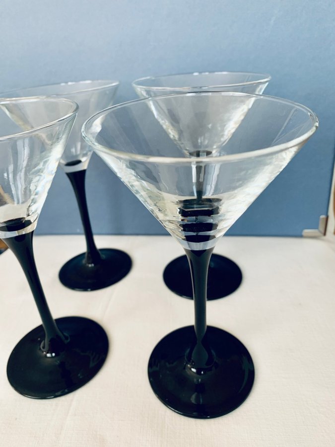 Luminarc France Fyra stycken cocktailglas DOMINO i nyskick