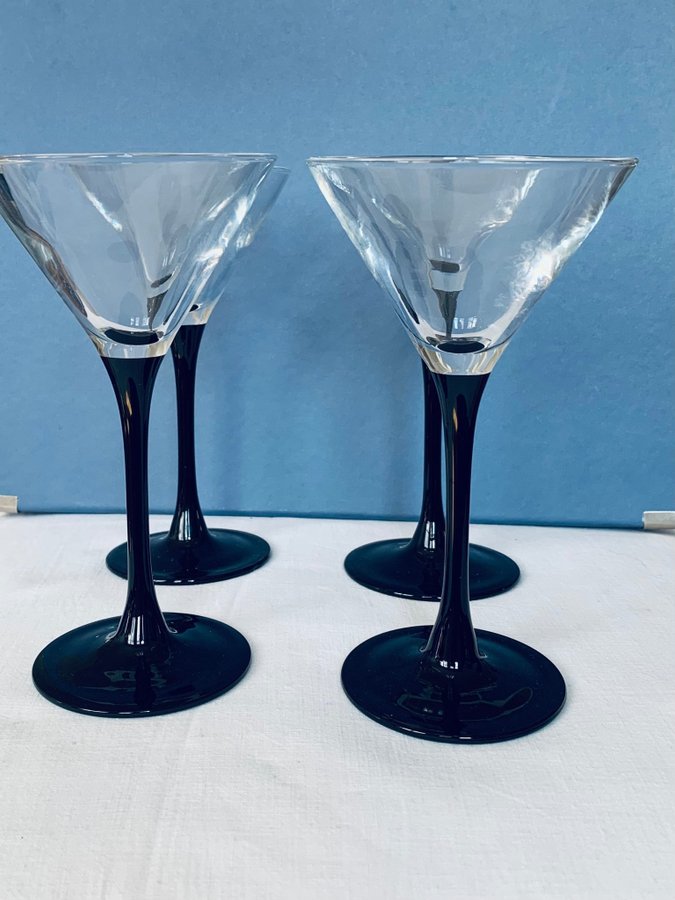 Luminarc France Fyra stycken cocktailglas DOMINO i nyskick