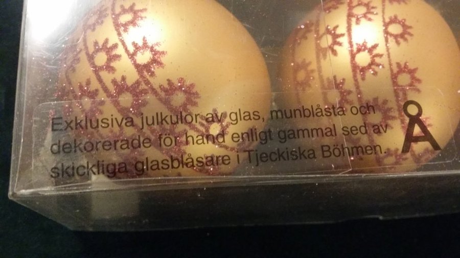 julgranskulor JUL glas retro