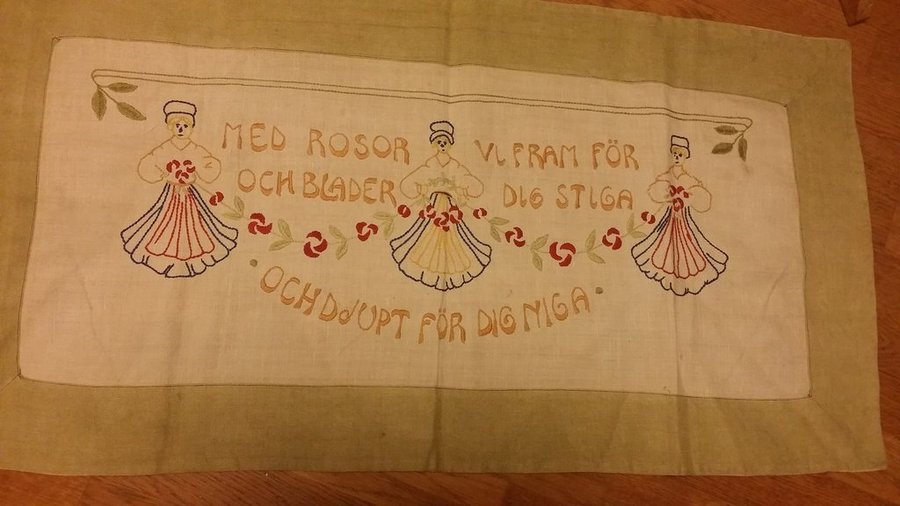 bonad handbroderad JUGEND