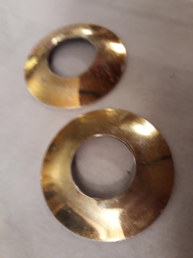 2 ljusmanschetter vitmetall 22 mm !