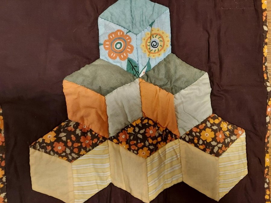 väggdekoration patchwork HANTVERK 40x39 cm !