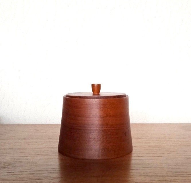 Dansk Teak Burk - 50 60 Tal Denmark Retro Design Modernism