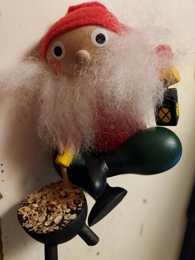 Tomte TRÄ Hantverk L 11 cm !