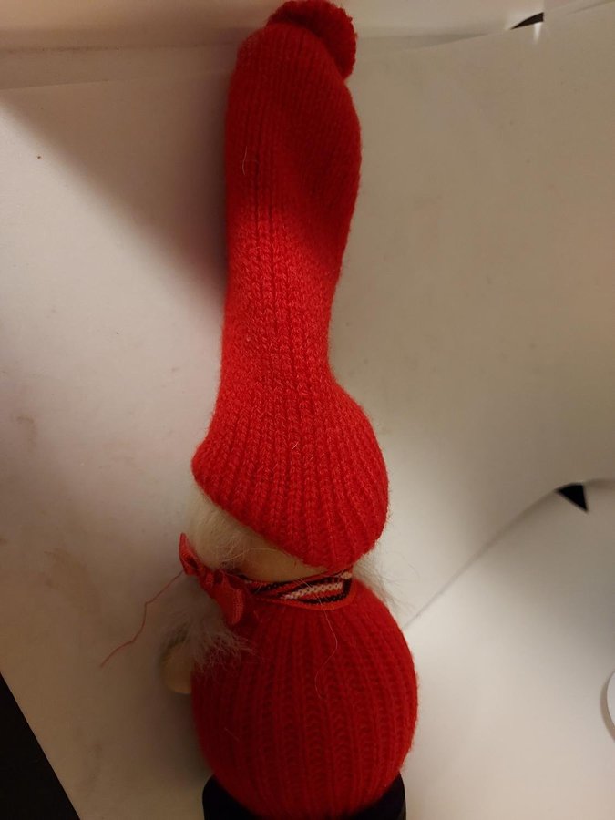 Tomte Svensk Hemslöjd 60-tal Längd 25 cm !