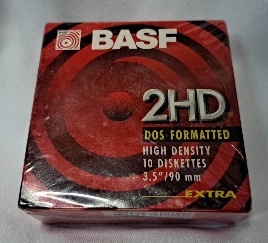NEW Orig BASF EKF342I10 MF2HD Floppy Disks 10 Pack 144MB 35" 2HD Floppy Disc