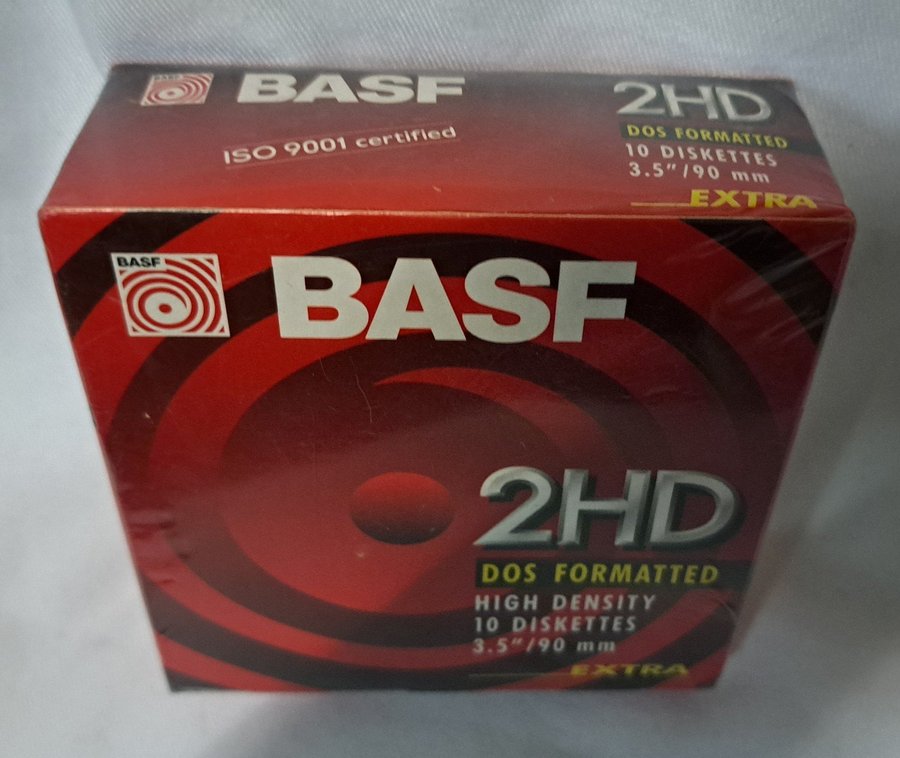 NEW Orig BASF EKF342I10 MF2HD Floppy Disks 10 Pack 144MB 35" 2HD Floppy Disc