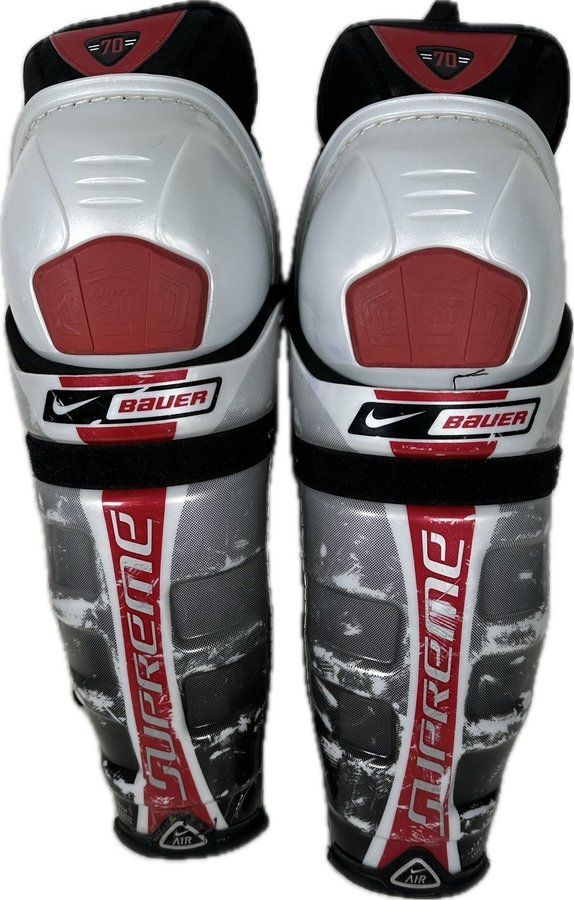 Bauer Nike NBH Supreme 70 knäskydd Hockey Player Knee Pads Shin Guards 36cm 14"