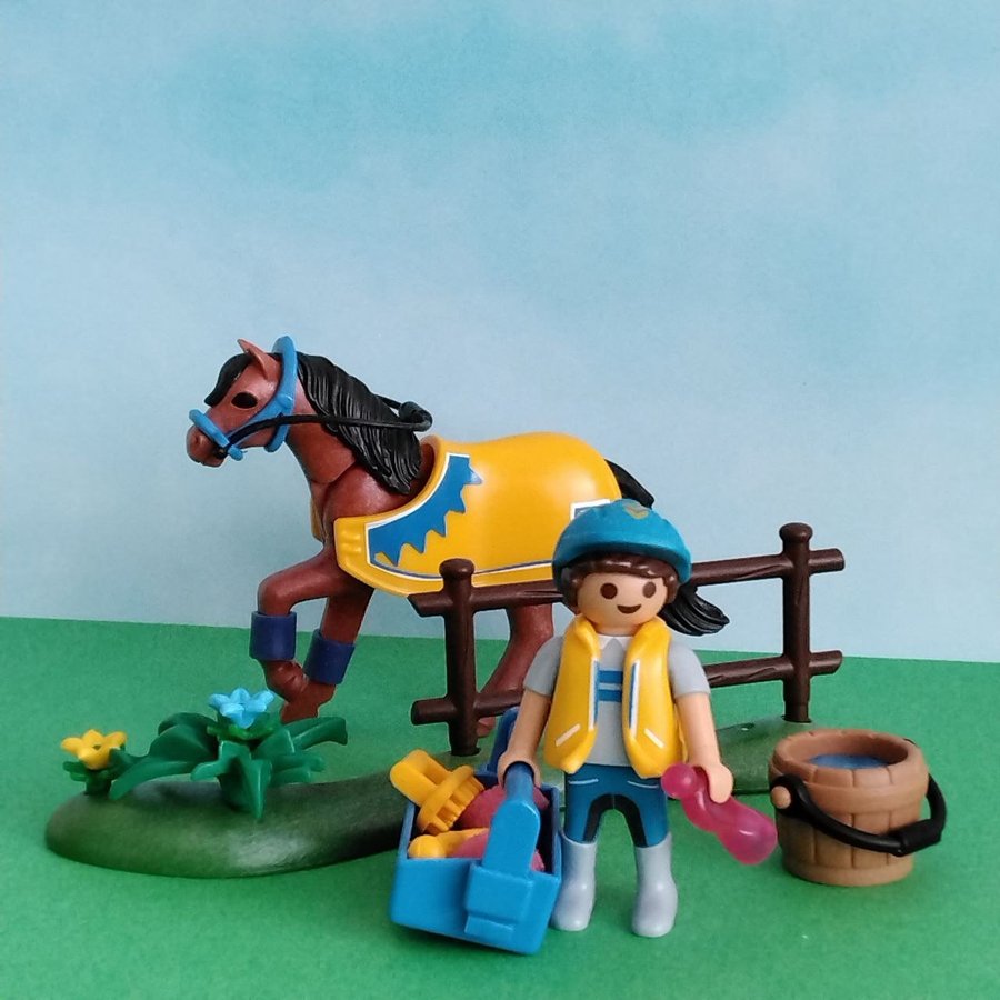 Playmobil pojke med ponny och tillbehör (70523)