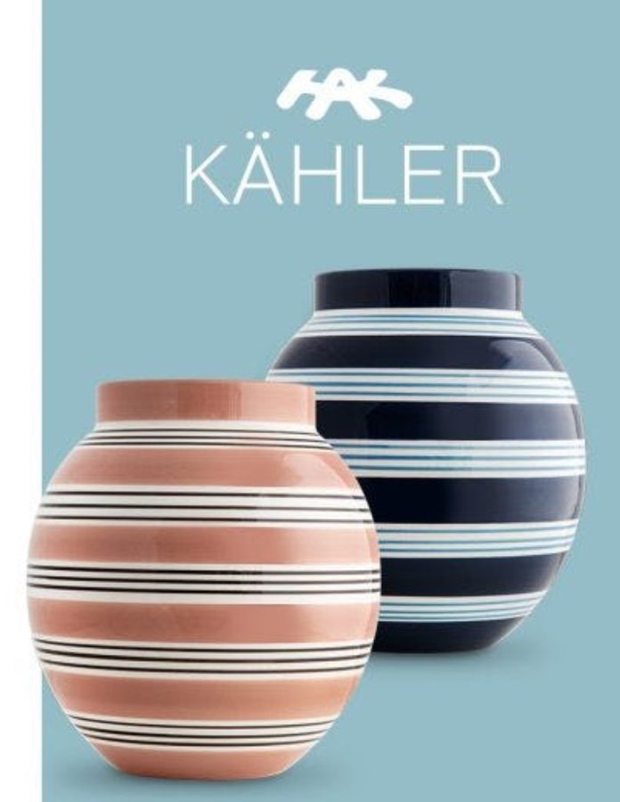 KÄHLER DESIGN OMAGGIO NUOVO VASE STØVET ROSA