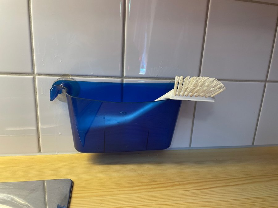 Koziol Shower basket BOKS cobalt blue organiser made in Germany