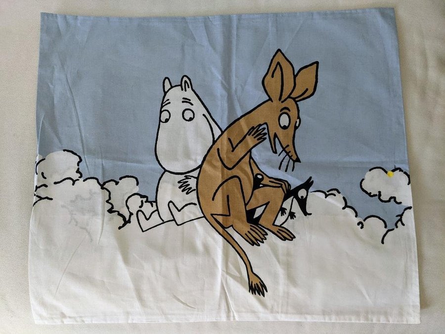 helt nytt örngott med Mumin och Sniff - 50x60cm - blå