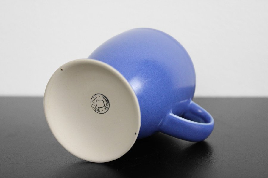 Höganäs Keramik | Mugg På Fot | Ljusblå/Dawn Blue