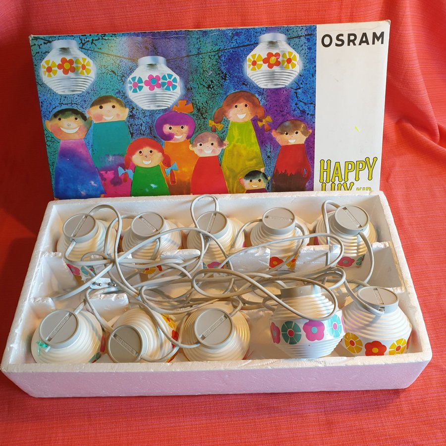 LJUSKEDJA OSRAM HAPPY LUX - KID RETRO FUNGERAR LYKTOR DIAM 8 CM