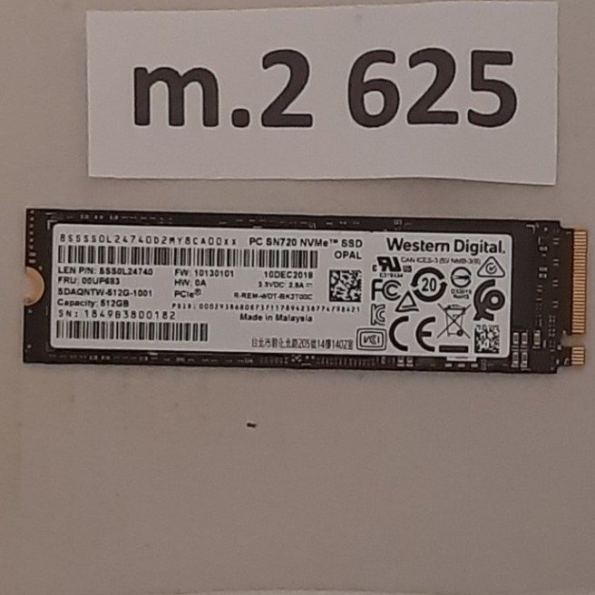 SSD m2  512GB  NVMe  märke: WD  formfaktor 2280