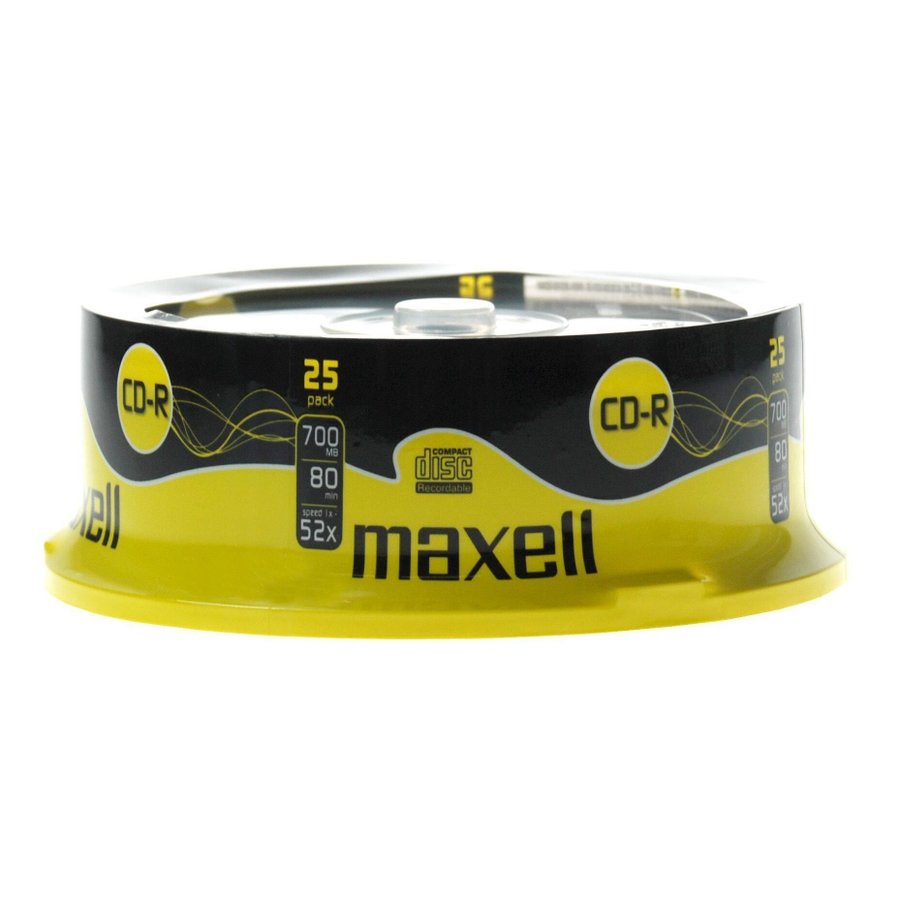 CD-R Maxell XL 700Mb  80 min  52X  Cake Box  25 pcs