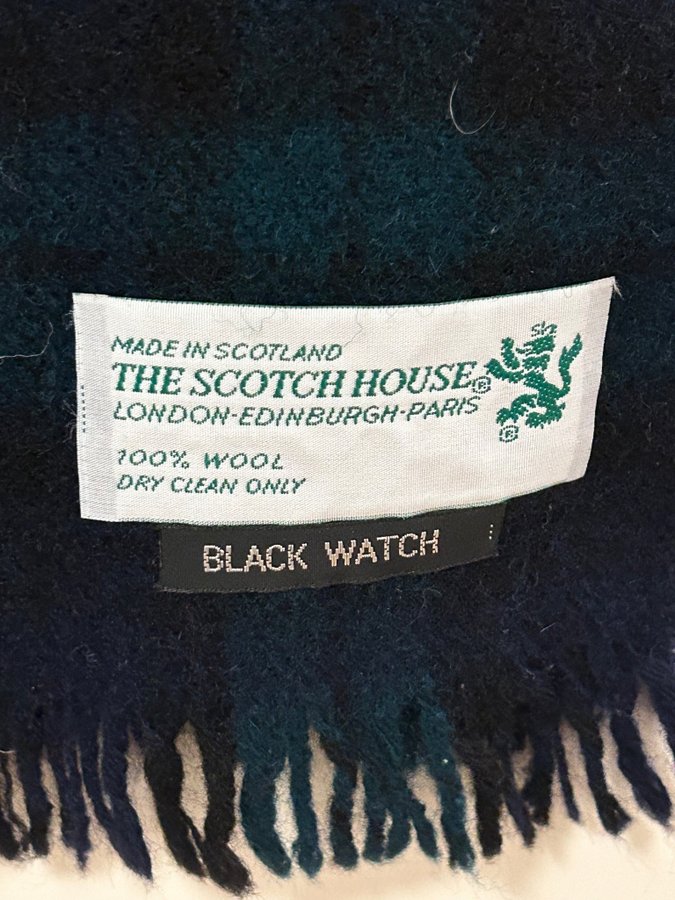 The Scotch house Halsduk grön/svart black watch 100% ull