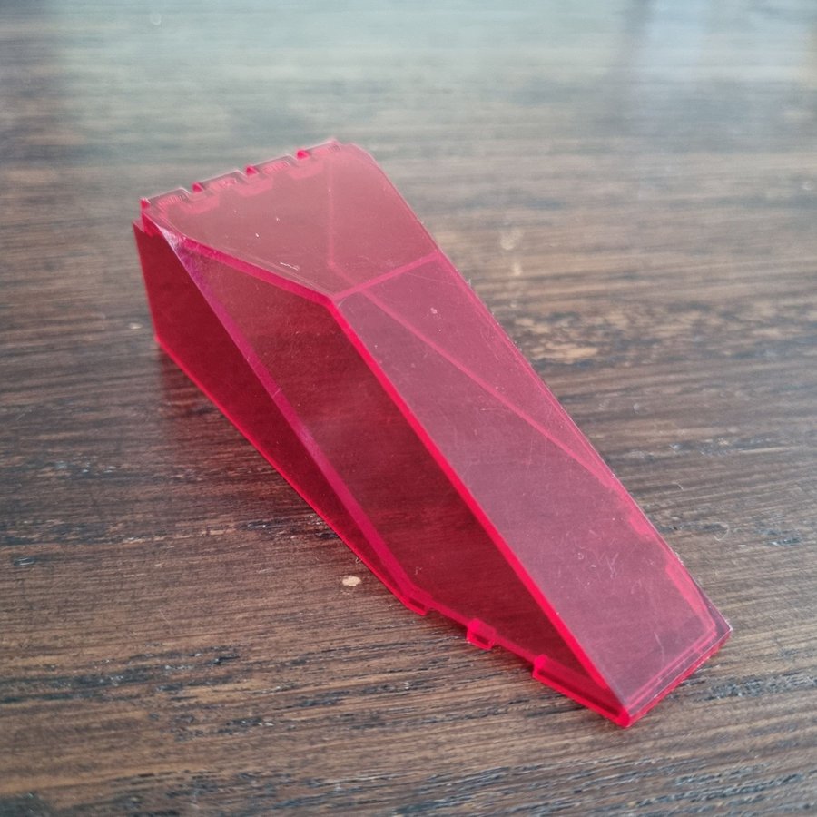 LEGO 1980s Trans-Red Windscreen 10 x 4 x 2 1/3 Canopy 2507 Police