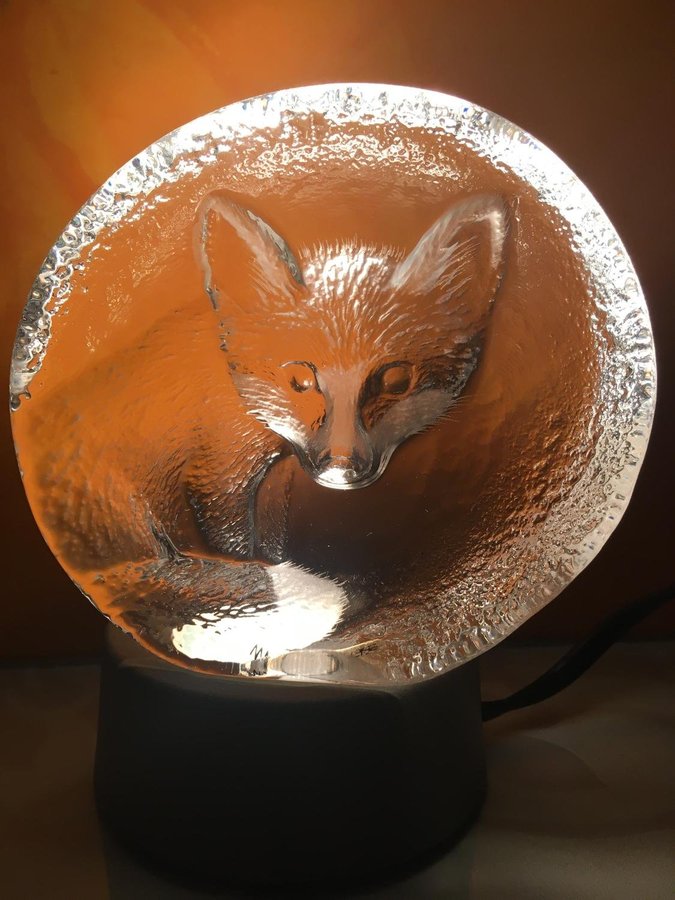 Mats Johansson  Målerås Wildlife glasskulptur Signerade