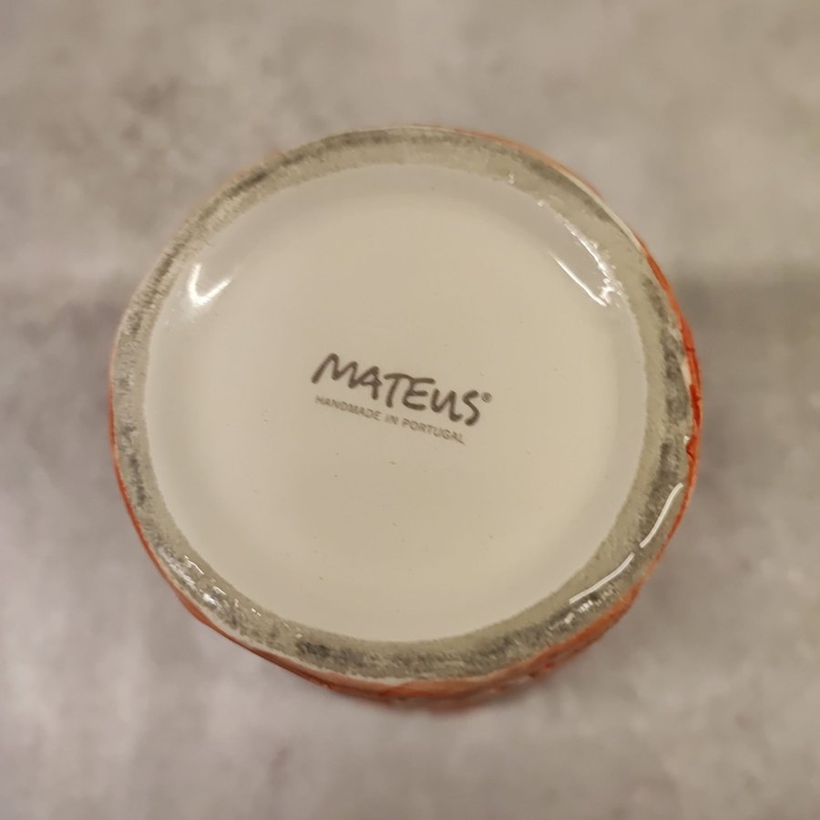 Mateus lace kaffe mugg 30cl spets mönster orange