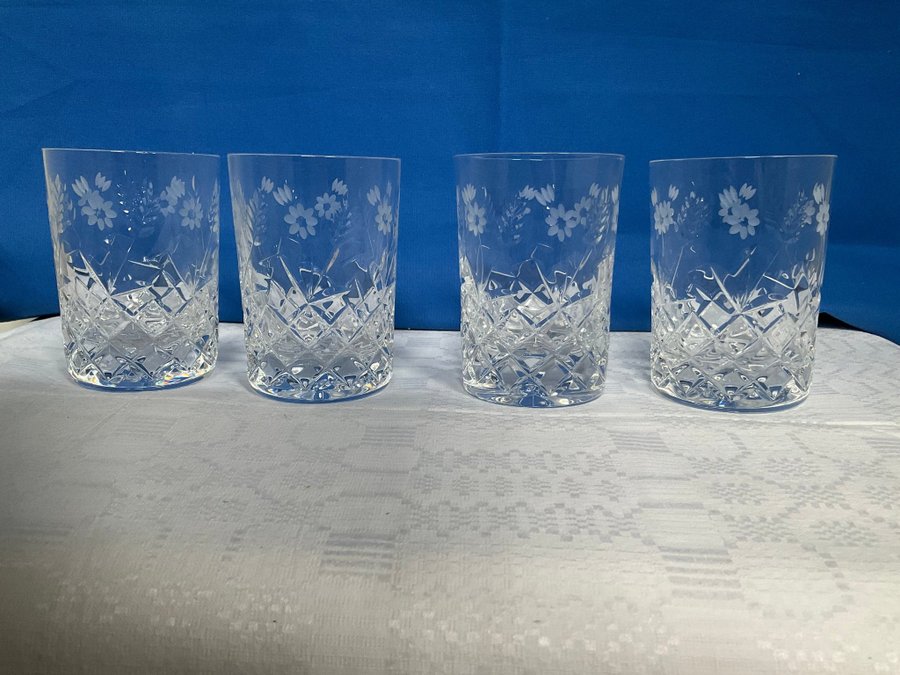 Duka Haga whiskyglas/selterglas kristall Kosta Boda 4 st