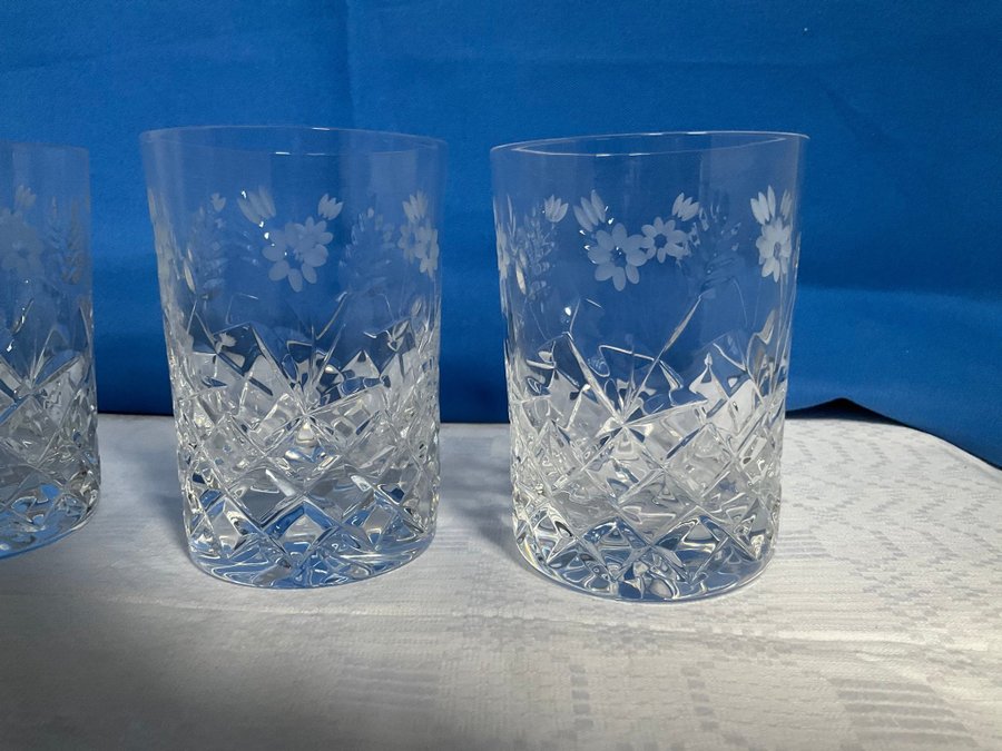 Duka Haga whiskyglas/selterglas kristall Kosta Boda 4 st