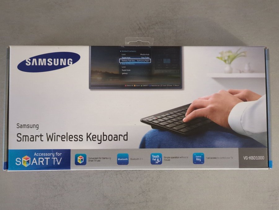 Samsung trådlöst tangentbord för TV och mobil, full funktionalitet, VG-KBD1000