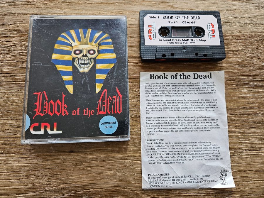 Commodore 64 spil: BOOK OF THE DEAD