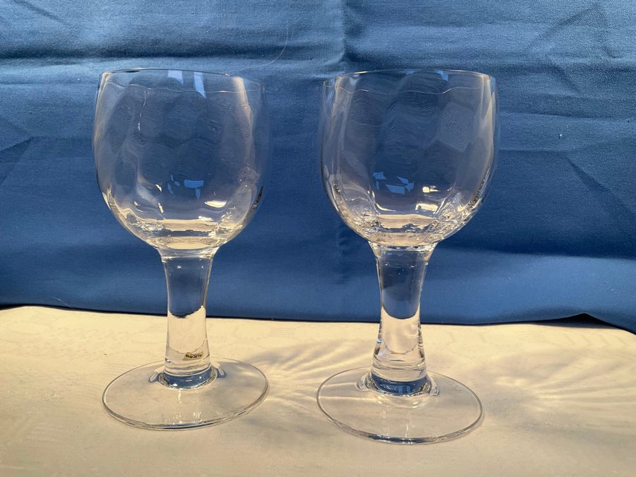 Falstaff ölglas Boda glasbruk Signe Persson Melin Ovanligt 2 st