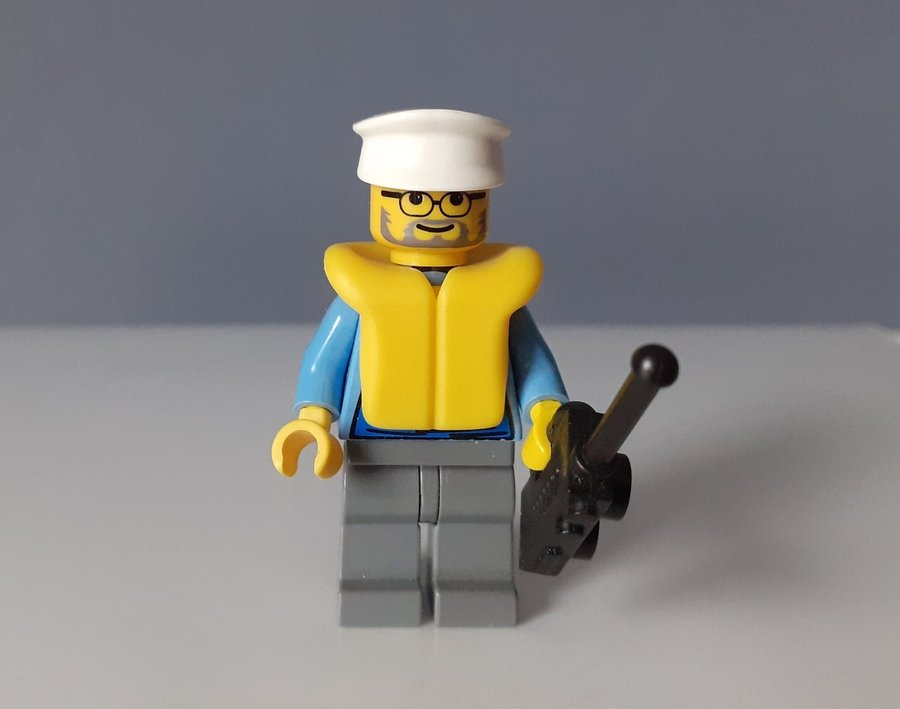 Lego City Båtkapten Sjöman figur minifigur gubbe