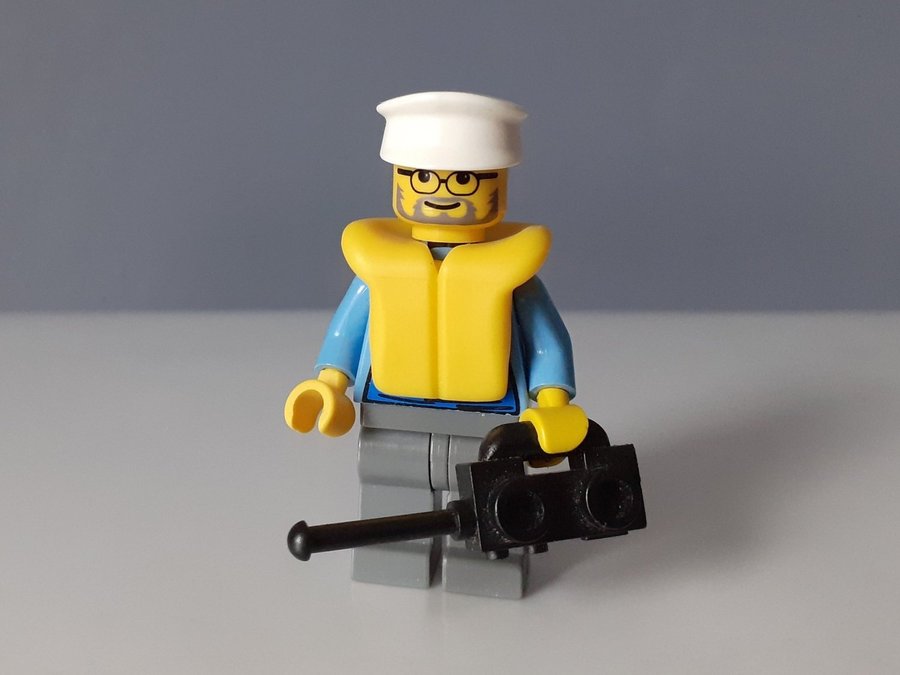 Lego City Båtkapten Sjöman figur minifigur gubbe