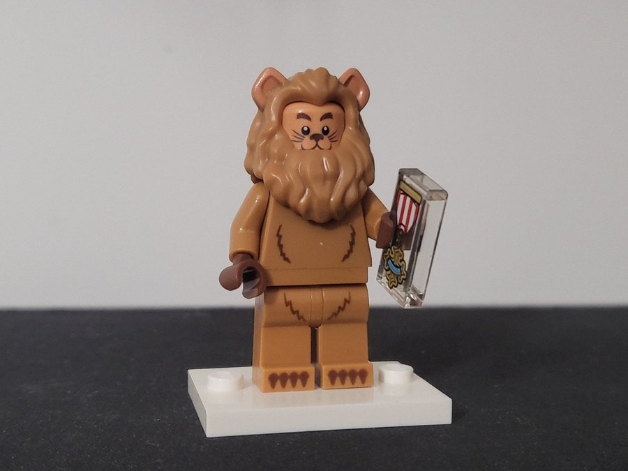 Lego The Wizard of Oz Cmf figur Cowardly Lion minifigur gubbe Lejonet Lego Movie