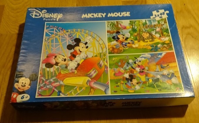 Disney Pussel Musse Pigg 3 x 48 Bitar