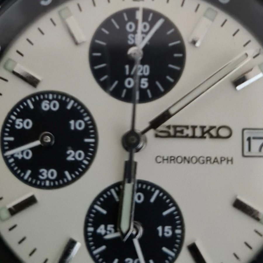 Seiko chronograph herrur  panda