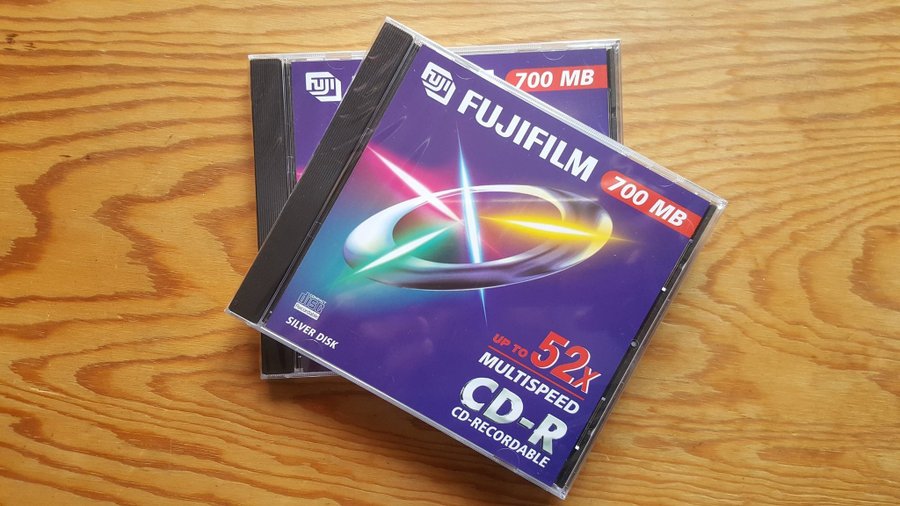 2 styck CD-R Fuji Film recordable