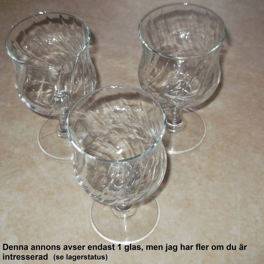 Unikt Vackert mönstrat Glas 17cm Klarglas Romantiskt Elegant Hög Fot Dricksglas