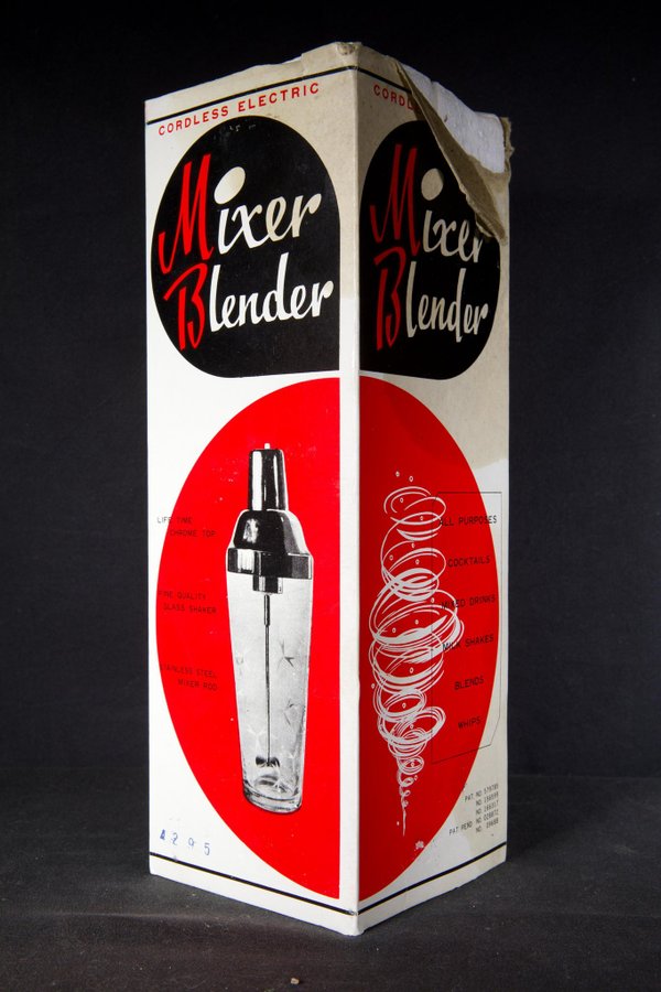 COCKTAIL BLANDARE Mixerblender Cordless Electric 4295 retro vintage kult