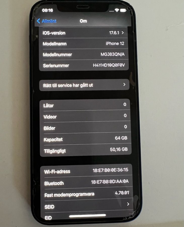 iPhone 12  blå 64GB