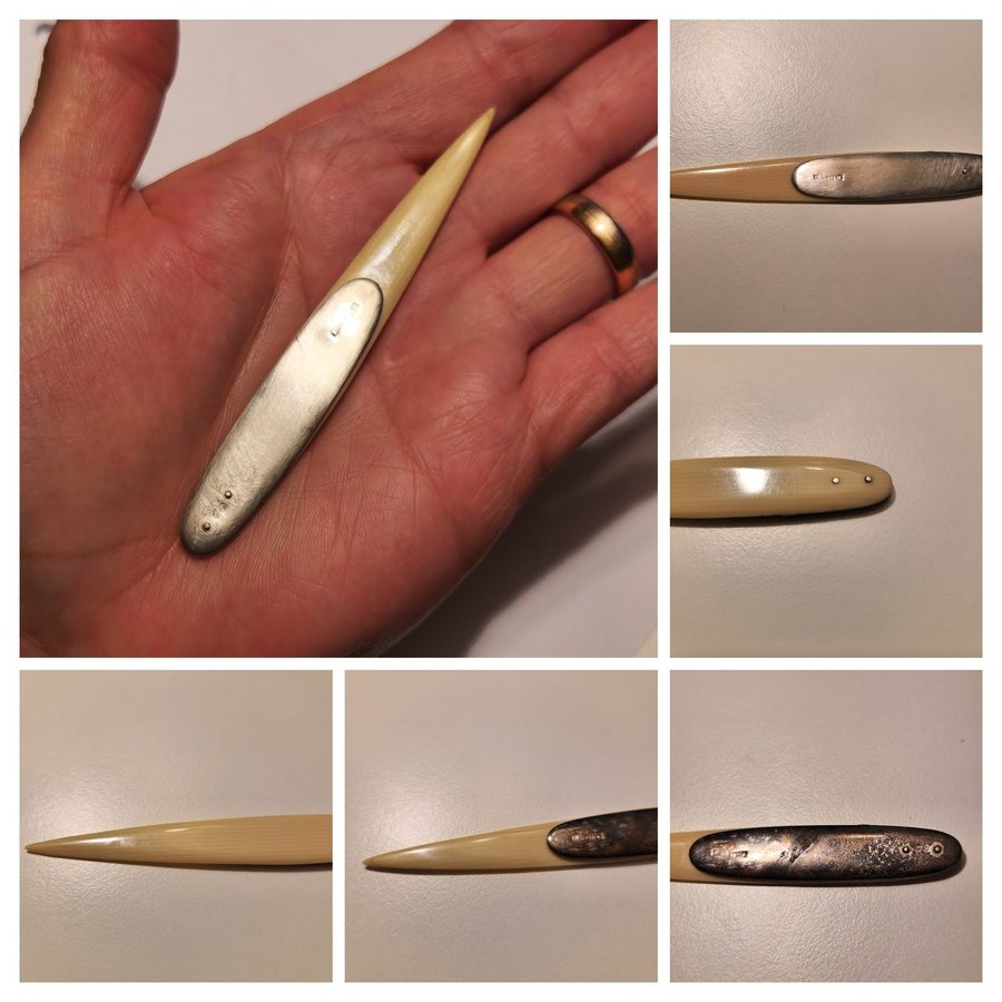Small Unique Vintage Pear-shaped Bone Folder Bookbinding Tool