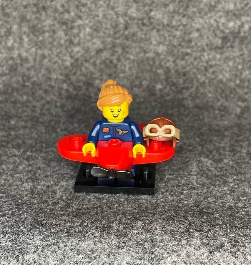 Lego minifigur serie 21 nr 9 flygplan/pilot