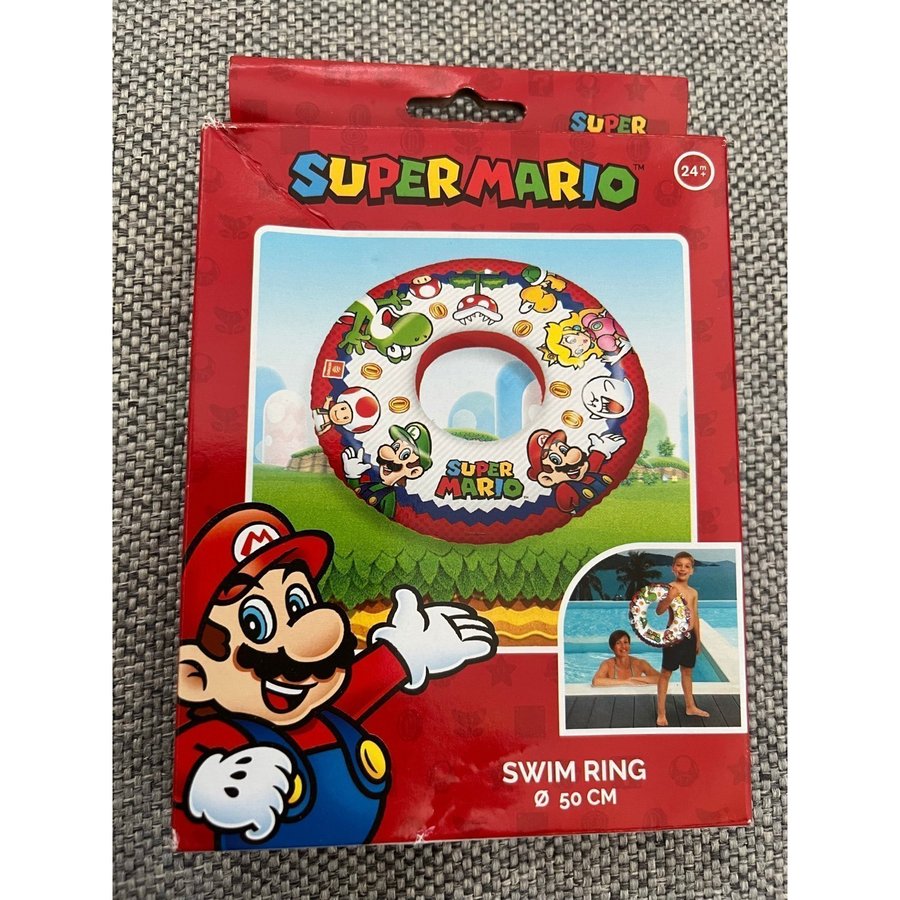 Ny Super Mario Badring Swim Ring 50 Diameter