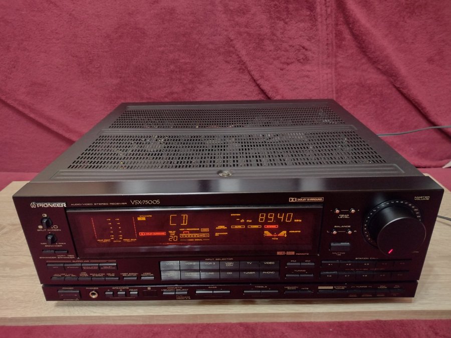 Pioneer VSX-7500S Audio Video Receiver 125 watts