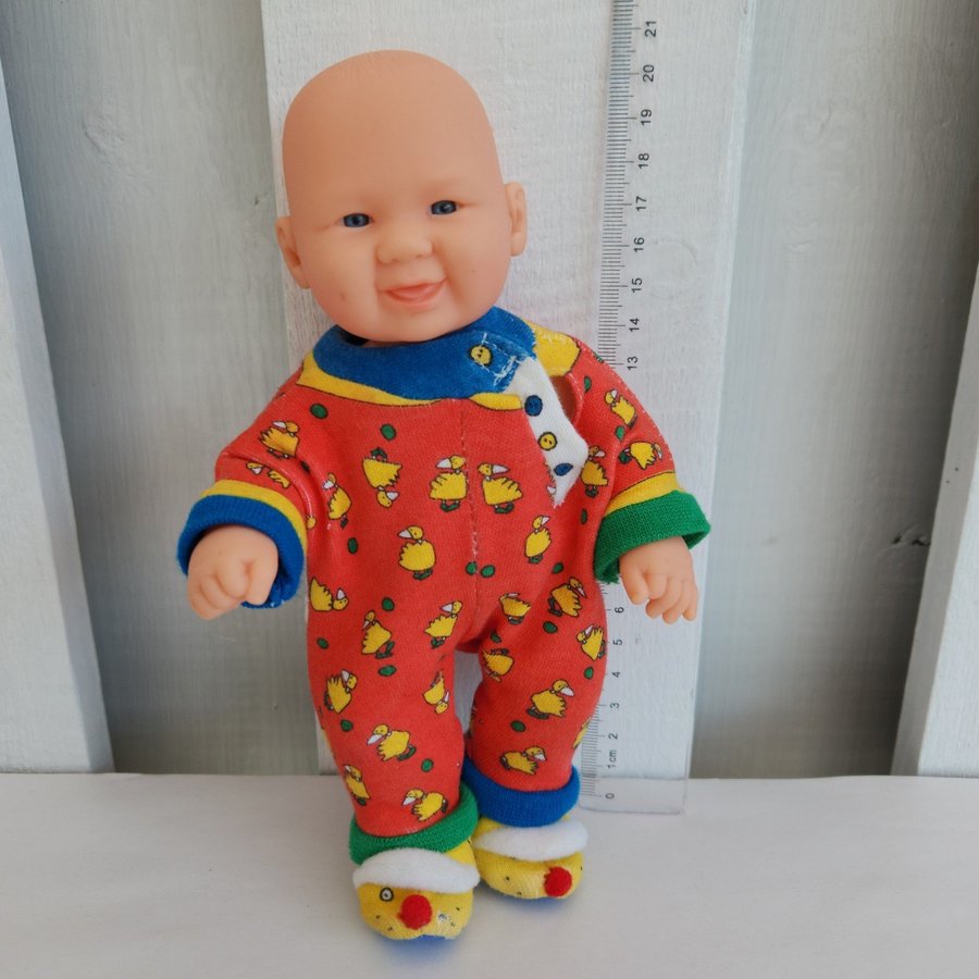 Baby Doll by Top-Toy in Colorful Footed Pajamas