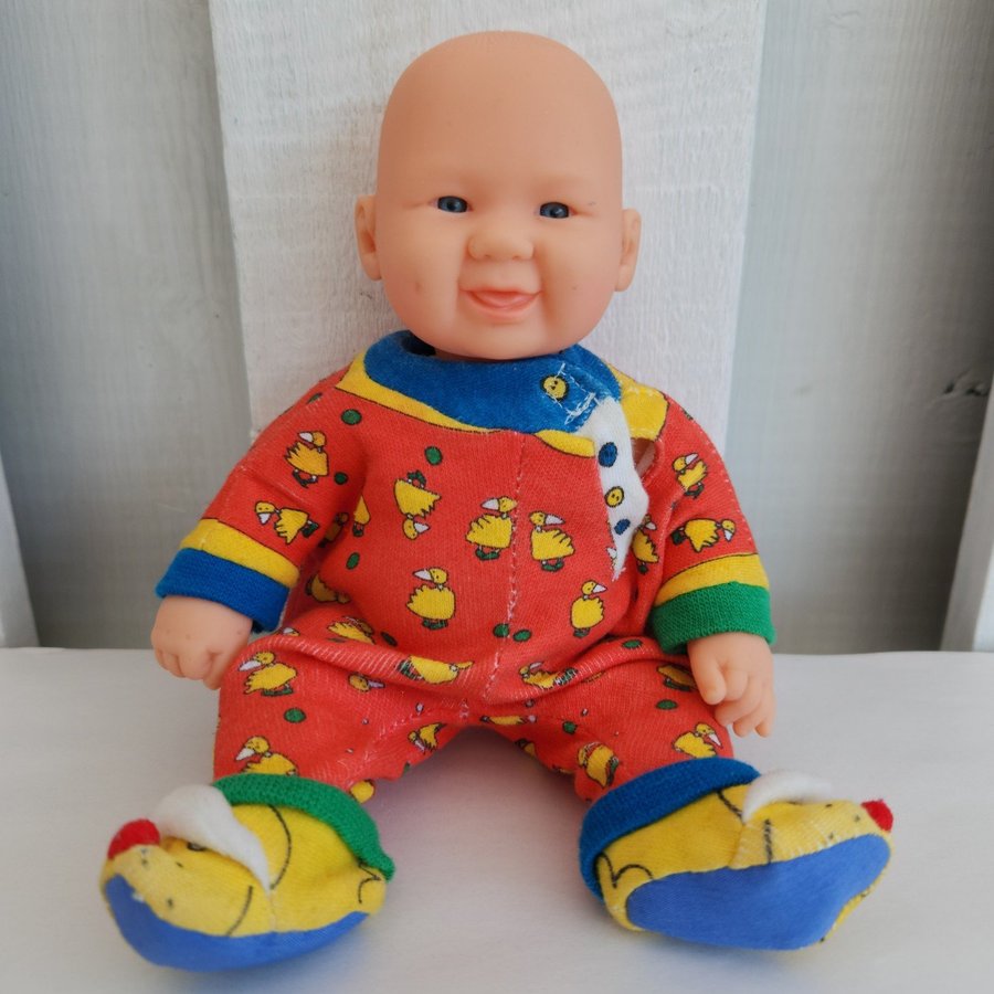 Baby Doll by Top-Toy in Colorful Footed Pajamas